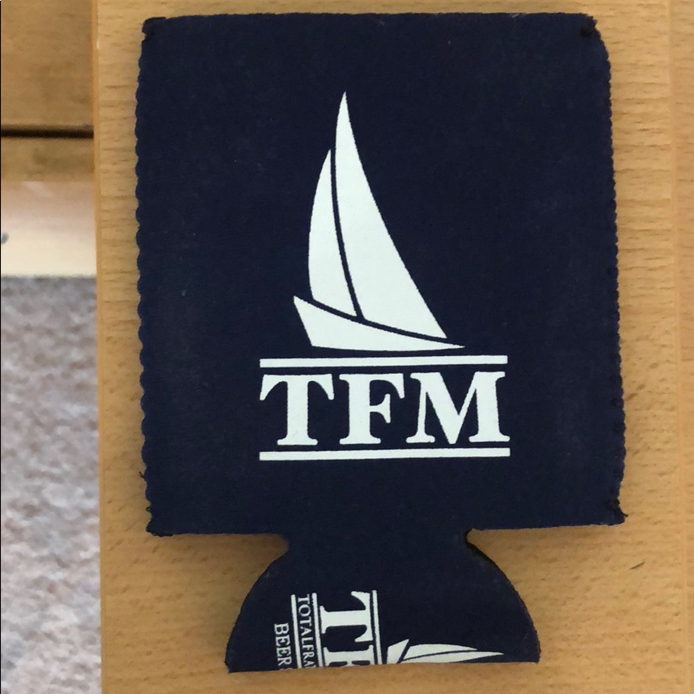 TFM Total Frat Move drink coozie